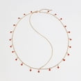 thumbnail image 7 of Golden Headpiece Hair Chain Hanging Small Red Bead Head Chain Jewelry Bride Party Festival Birthday Gift For Women and Girls, 7 of 7