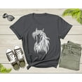 thumbnail image 3 of Cool Horse Pony Lover Gift Shirt For Men Women Kids Girls Boys Aesthetic Horse Lover Gift Ideas Tshirt Graphic Horse Head Silhouette T-shirt, 3 of 8