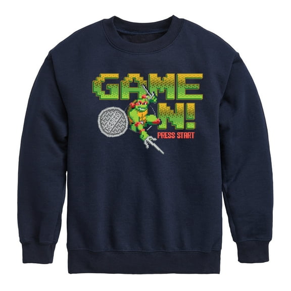 Teenage Muntant Ninja Turtles - Game On Raph - Toddler And Youth Crewneck Fleece Sweatshirt