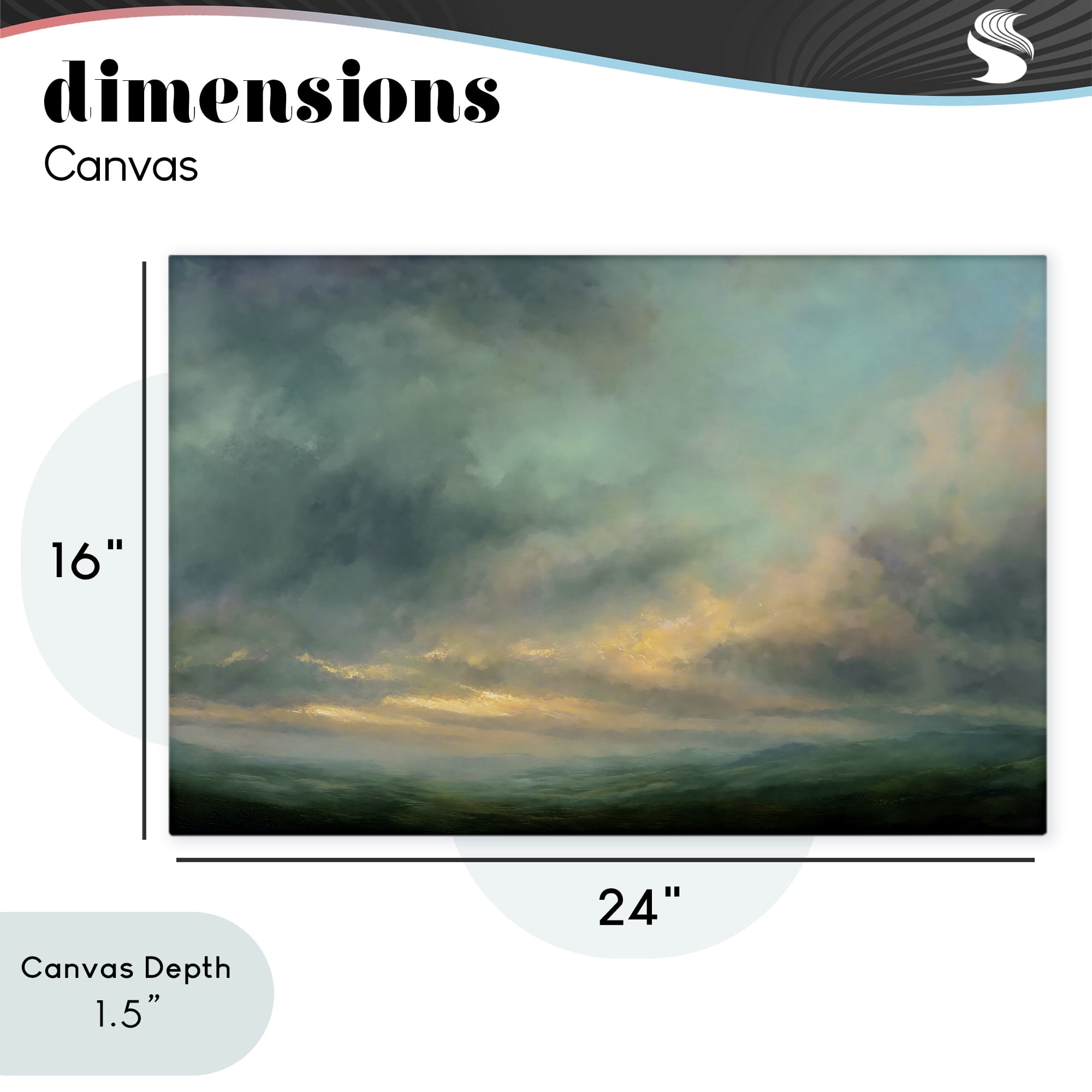 Stupell Industries Blue Toned Golden Hour Canvas Wall Art, design by Petal Prints Design