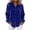 Blue, variant on Button Down Shirt For Women Shiny Velvet Sequin Party Long Sleeve Casual Button Front Shirt