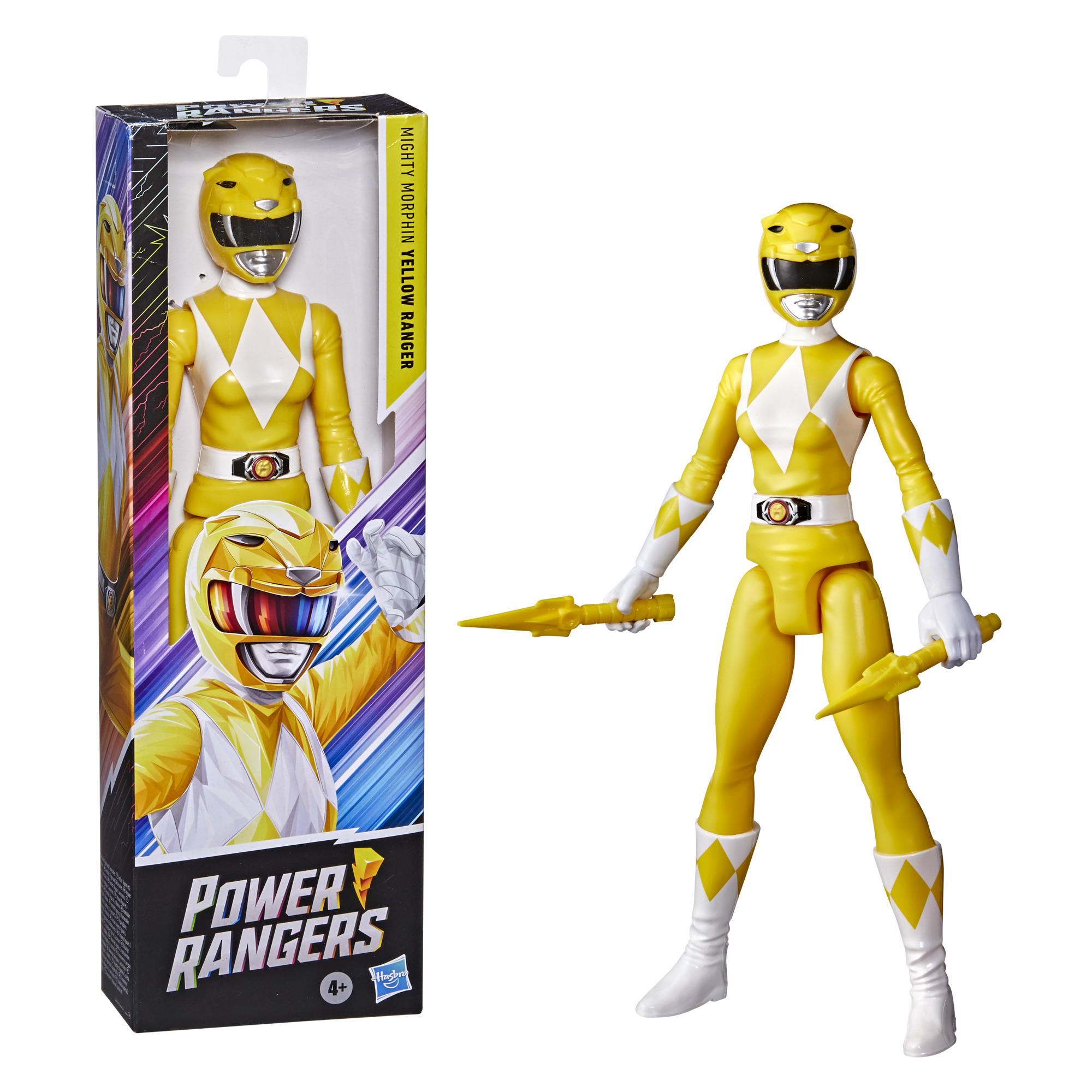 Power Rangers Mighty Morphin Yellow Ranger 12 Inch Action Figure Toy 