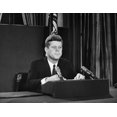thumbnail image 2 of John F. Kennedy. N35Th President Of The United States. Announcing A U.S. Naval Blockade Of Cuba To A, 2 of 4