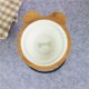 thumbnail image 3 of Nuevo cuenco de alta gama para mascotas, estante de bambú, cuencos de cerámica para comer y beber para perros y gatos, accesorios para comederos de mascotas, productos para mascotas, 3 of 5