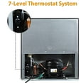 thumbnail image 4 of Stainless Steel Finish 1.1 cu.ft. Compact Mini Upright Freezer with Adjustable Temperature Control, for Home Apartment Office Garage, 4 of 8