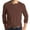 AL12_Brown, variant on Resicozy Men's Henley Shirts Long Sleeve T-Shirts Casual Fashion Pullover Shirt Soft Stretch Basic Tees Fall Top Red XL