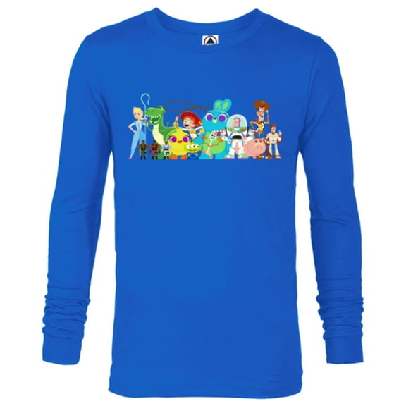 Disney Pixar Toy Story 4 Character Group Shot T-Shirt - Long Sleeve T-Shirt for Men - Customized-Royal