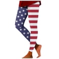 thumbnail image 2 of WILLBEST Leggings Con Estampado Tie-Dye Del Día de La Independencia Para Mujer, Pantalones de Yoga de Cintura Alta, Para Entrenamiento, Correr, Atletismo, Estiramiento, Cómodos, Para Fitness Grande, 2 of 5