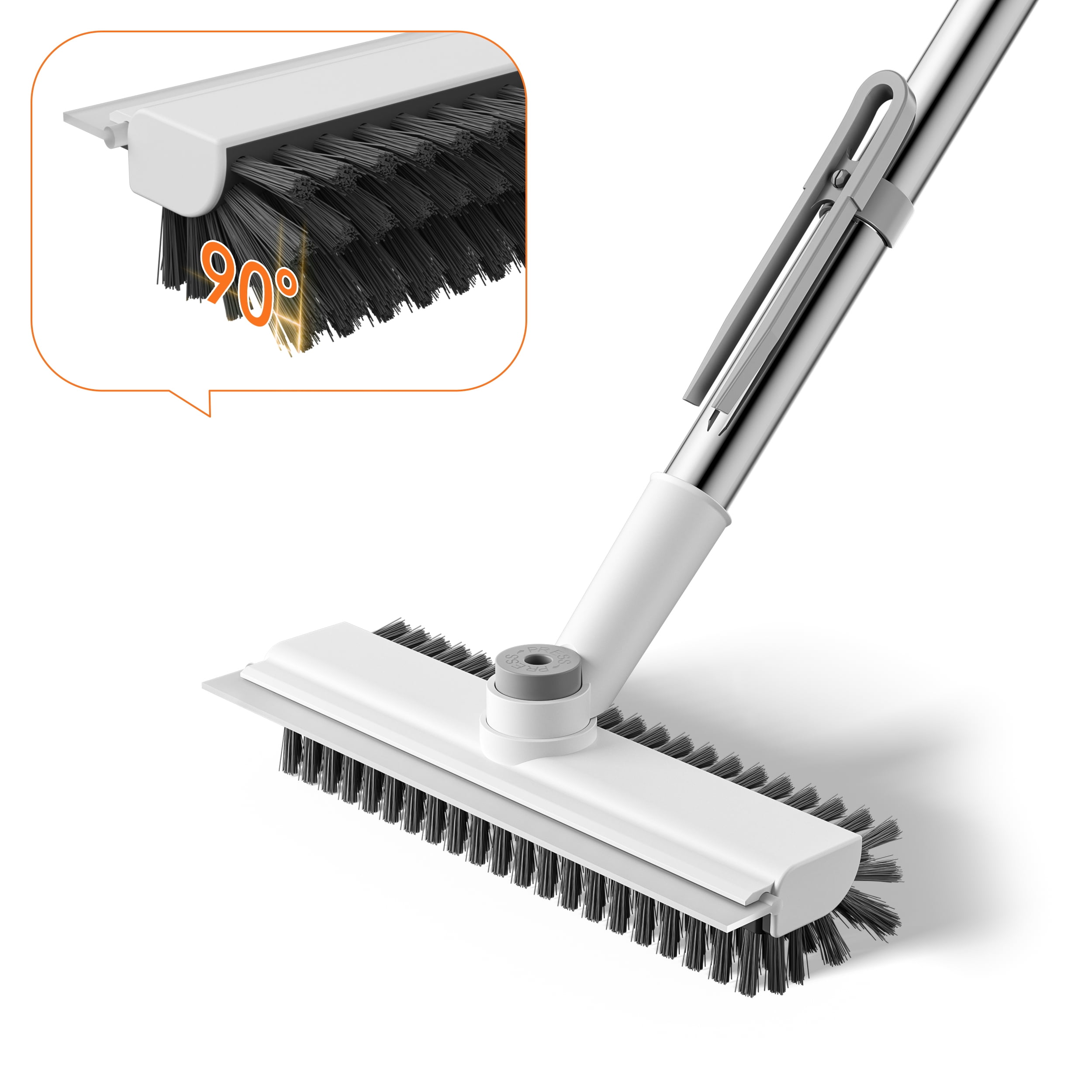 Hyper Tough Scrub Brush with Threaded Pole Socket, 2.8 inch