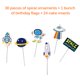 thumbnail image 4 of Espacio Decoración De Cumpleaños Astronauta Tema De La Nave Espacial Feliz Cumpleaños Banner Colgante Sistema Solar Espiral Planeta Tarjeta Niños Regalos Pastel Insertar Suministros Conjunto Methold HA018950-00, 4 of 7