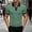 Green, variant on COSFO Quarter Zip Polo Shirt Men Casual Short Sleeve Golf Shirts with Pocket Pullover Solid Collared Classic Fit Tops