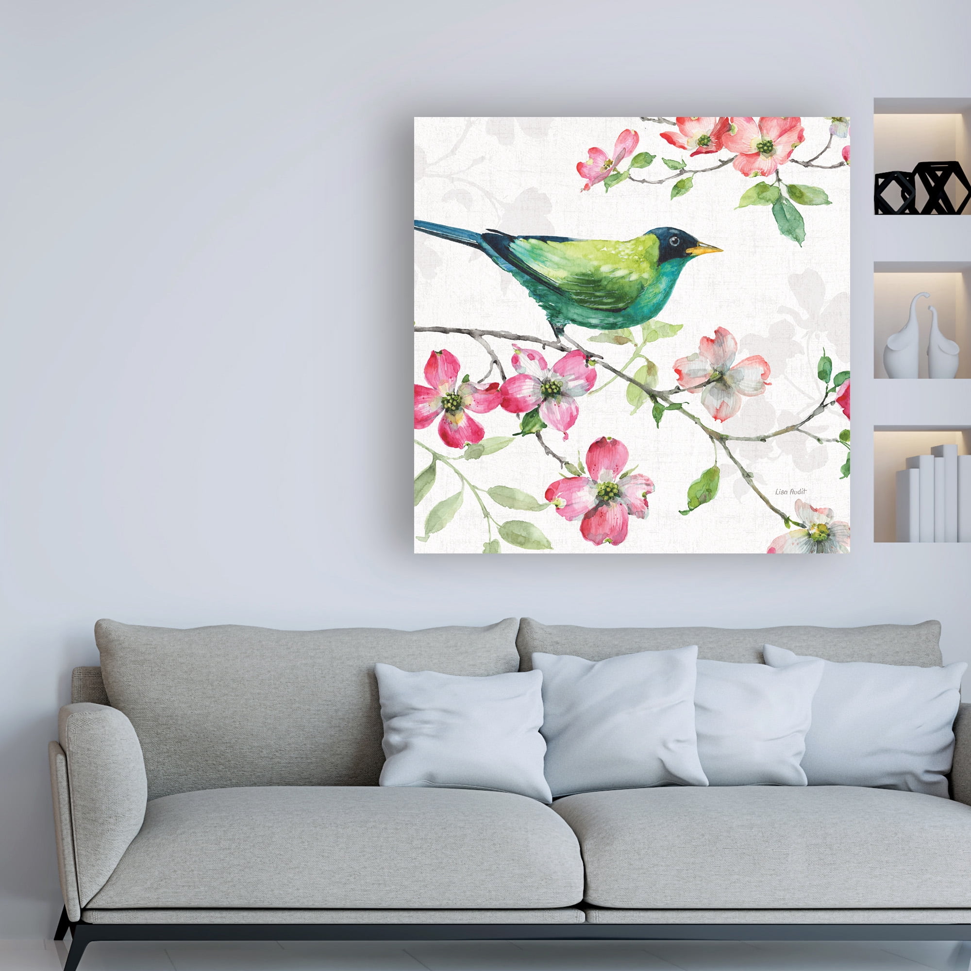 Trademark Fine Art 'Dogwood Garden II' Canvas Art by Lisa Audit