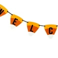 thumbnail image 3 of National Tree Company Halloween Candy Corn  Welcome Hanging Banner, Orange, Black, White, 31 Inch, 3 of 4