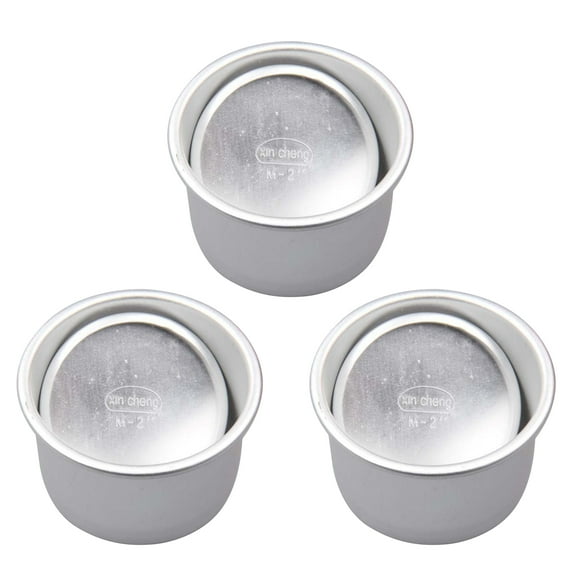 Ayyufe Cake Pan; Pack of 3 2Inch Cake Baking Pan Useful Removable Bottom Aluminum Alloy Lightweight Round Cheesecake Pan for Baking