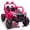 Pink Polypropylene, variant on XIZE 12V 2WD with Remote Control, Anti-Collision Bar, High Chassis, Anti-Slip Wheels, 4-Wheel Suspension, 2-Hour Battery, Speeds 1.86-3.11 MPH for Ages 3-5