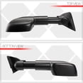 thumbnail image 4 of DNA Motoring For 88-00 Chevy GMC C/K C10 Telescoping Towing Mirror Pair w/Powered Adjust Glass, 4 of 11