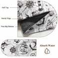 thumbnail image 5 of Retro Map Area Rugs 3x5 ft Watercolor Abstract Sailing Boat Black Line Washable Rug Non Slip Indoor Carpet Absorbent Floor Mat for Living Room Bedroom Dining Room, 5 of 9