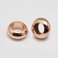 thumbnail image 2 of 20pcs Brass Flat Round Spacer Beads Rose golden 7x3mm Hole: 3.5mm, 2 of 2