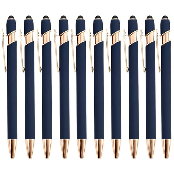 CCOCC 12pc Retractable Pen Unique Pens Nursing Pens Colored Pens Writing Pens Dark Blue One Size