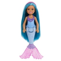 Barbie Chelsea Mermaid Small Doll with Blue Hair & Removable Hair Accessory, 6-inch Toy