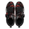 thumbnail image 4 of Pointodoor Black Cat Shoes for Girls Size 10.5 Red Bat Print School Knitted Mesh Walking Tennis Sneakers for Boys Halloween Running Shoes with Single Buckle for Kids, 4 of 7
