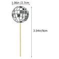 thumbnail image 3 of 12Pcs Disco Ball Cake Pick Decorative Disco Ball Decoration Cake Decoration Disco Ball Cupcake Topper, 3 of 5