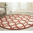 thumbnail image 2 of SAFAVIEH Cambridge Liz Geometric Wool Area Rug, Ivory/Rust, 8' x 10', 2 of 10