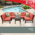 thumbnail image 2 of Soho 7 Piece Outdoor Wicker Patio Furniture Set 07d, 2 of 7