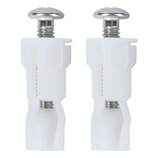 2Pcs Universal Toilet Cover Screws Home Toilet Cover Expanding Nuts Beige