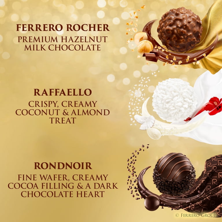 Ferrero Collection 24 Count Gourmet Assorted Hazelnut Milk Dark