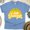 CarolinaBlue, variant on Unisex Hello Summer Graphic T-Shirt Sunset Mountain Short Sleeve Vacation Tee, Navy, Size 3XL