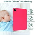 thumbnail image 4 of Allytechgroup iPad Pro 12.9" 2022/2021/2020/2018 Case, Ultra Slim Fit Shockproof Bumper Anti-Scratch Soft Silicone Back Cover Case for Apple iPad Pro 12.9" 6th 5th4th 3rd Gen, Rose, 4 of 9