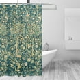 thumbnail image 2 of Victorian William Morris Original Design Vintage Shower Curtain Furniture Bathroom Fabric Decorations Washable Shower Curtain with Hooks, 2 of 8