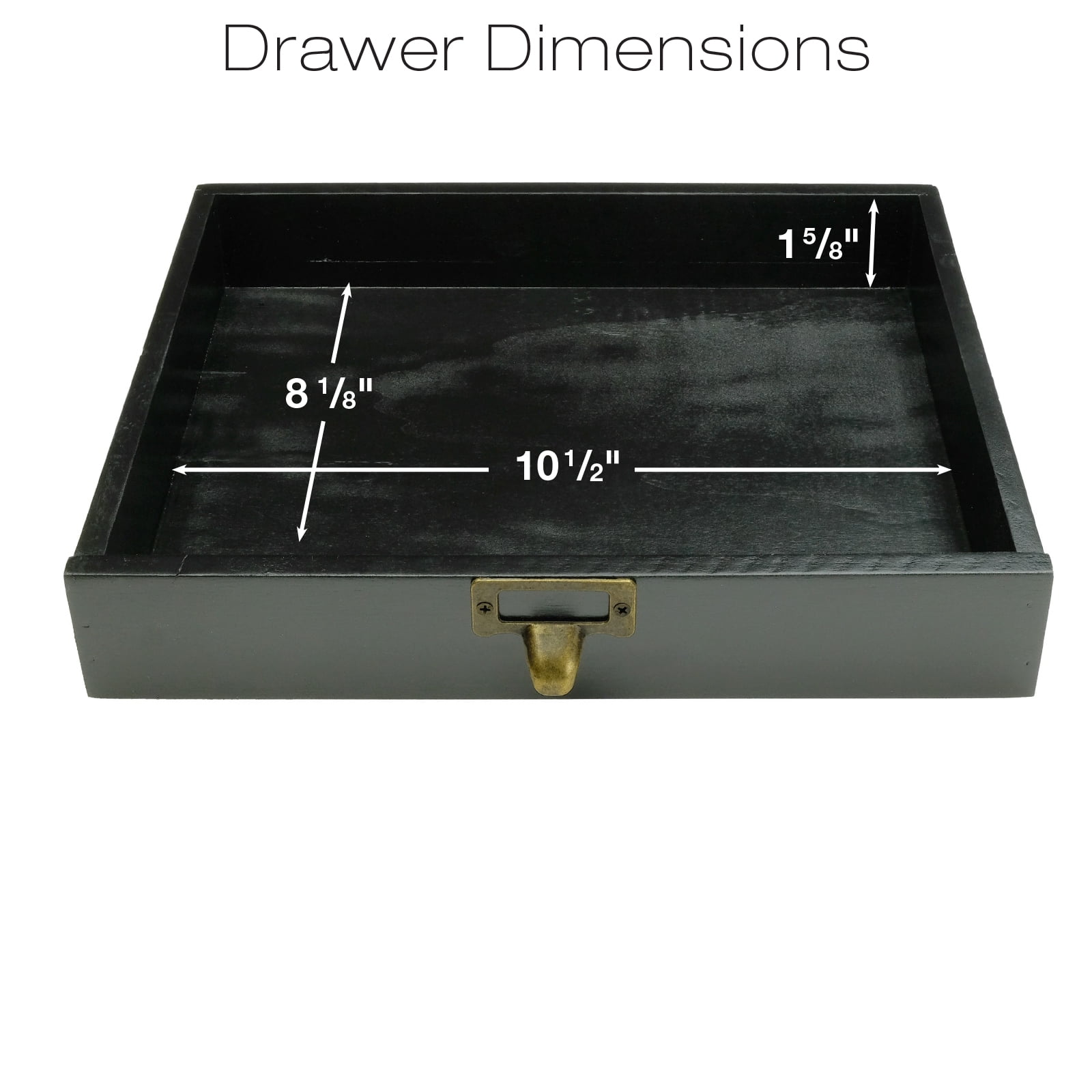 Excello Global Products Wooden Vertical Letter Tray Desk Organizer - Black - EGP-HD-0422B
