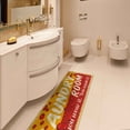thumbnail image 5 of Ottomanson Non-Slip Rubberback Text 2x5 Laundry Room Runner Rug, 20" x 59", Red/Yellow, 5 of 8