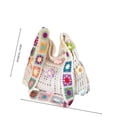 thumbnail image 3 of Kmonabie Handmade Knitted Shoulder Bag, Colorful Floral Strap Woven Tote Summer, Bohemian Crochet Beach Bag for Women Travel Market, Beige, 3 of 5