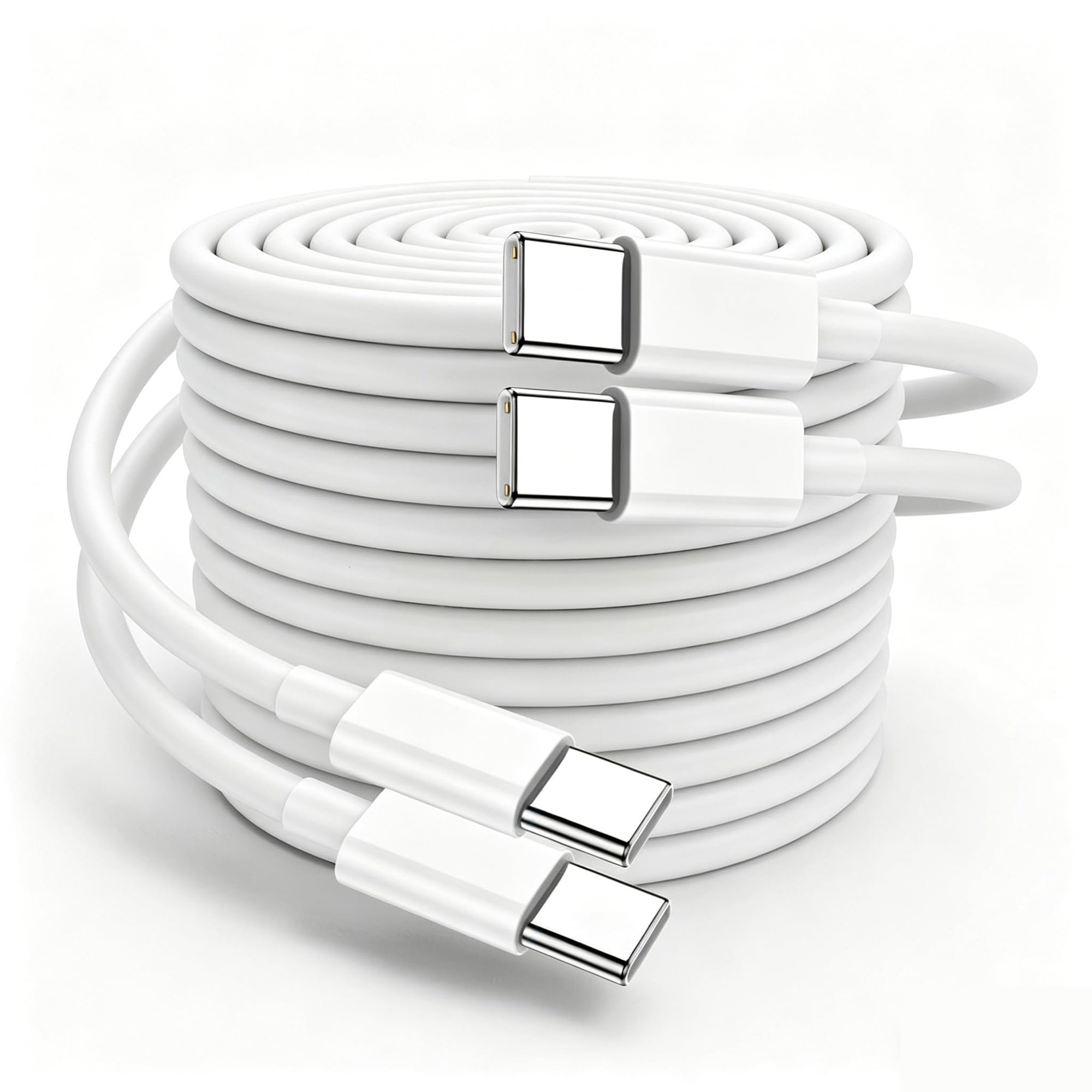 Eeyueer USB C to USB C Cable 2M, Type C PD Fast Charging Cord, Durable Charger Lead Compatible with MacBook, iPad, iPhone 16 15 Series, Samsung Galaxy Series