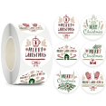thumbnail image 1 of Etiquetas adhesivas de regalo de Navidad para niños, decoración de Feliz Navidad, bonitas etiquetas de papelería hechas a mano, 50-500 piezas, 1 of 4