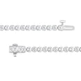 thumbnail image 5 of Unique Moments 4 Cttw Round Lab Grown Diamond Tennis Bracelet for Women , Sterling Silver, G-SI, 7 ", 5 of 5