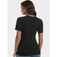 thumbnail image 6 of Fall Clothes Womens Crewneck Ribbed Long Sleeve Shirts Slim Fitted Tee Casual Basic Tshirt Top, 6 of 6