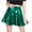 Green, variant on Women Shiny Metallic Flared Pleated A-Line Ballet Dance Flared Skater Skirt S Green