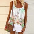 thumbnail image 2 of CYMMPU Clothing for Women Tank Top Printed Spaghetti Strap Loose Camisole Flowy Camis Sleeveless Pleated Tunic Tops Summer Vest Top, 2 of 5