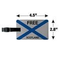 thumbnail image 5 of Free Scotland Scottish Independence Party Rectangle Leather Luggage Card Suitcase Carry-On ID Tag, 5 of 7