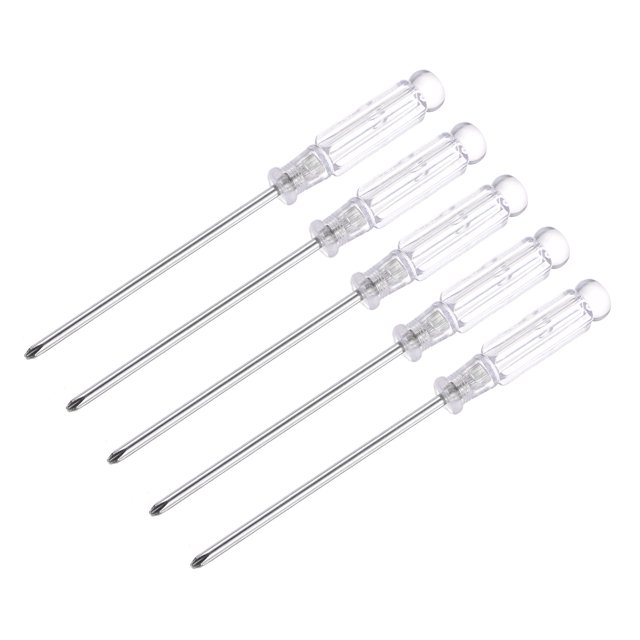 Unique Bargains Mini Phillips Screwdriver, 3.0mm Cross Head 115mm Length for Small Appliances Repair, 5 Pack