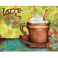 thumbnail image 3 of Gango Home Decor Colorful Coffee Cup Kitchen Wall Art; Four Multi-Color 10x8in Unframed Paper Prints, 3 of 8