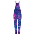 thumbnail image 3 of Styesk Pantalons pour Femmes Combinaisons Sans Manches Amples en Lin Jambes Larges, 3 of 4