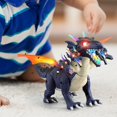 thumbnail image 4 of Juguetes electrónicos de dinosaurio, rociador de niebla con luces, sonido de rugido, juego de cerebro de dinosaurio para caminar, juguetes educativos Violeta Yotijar Juguetes de dinosaurios eléctricos, 4 of 8
