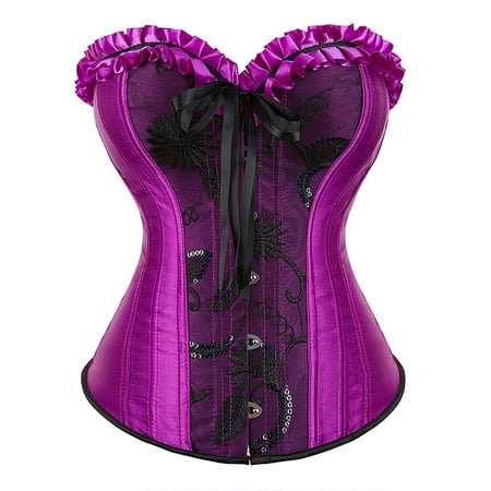 

Body Shaper For Women Deals Kizly Waist Trainer For Women Women Casual Sexy Eyelet Lace-up Print Fishbone Court Vintage Corset Straps Tank Top Summer Savings Clearance!