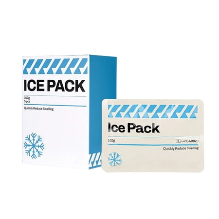 Instant Ice Pack 5 Pack, Disposable Cold Compress for Injuries, First Aid Cold Pack for Swelling Pain Relief, Portable Emergency Ice Bag