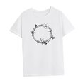 thumbnail image 4 of Camiseta de mujer traje de verano trajes casuales femeninos ropa de moda manga corta M, 4 of 7
